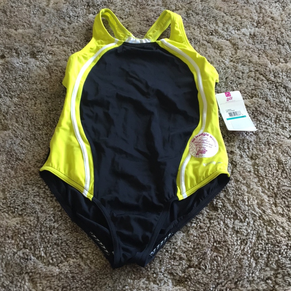 Speedo Girls Sport Splice One Piece Swimsuit